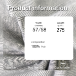Herringbone Fabric Factory - 275GSM Polyester Soft Blended