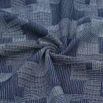 Jacquard Denim Supplier - Twill Washed Plaid Pattern