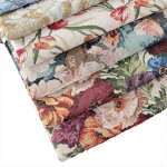 Blended Fabric Factory - Vintage Floral Jacquard Woven