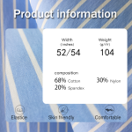 Stretch Fabric Factory - 104GSM Spandex Nylon Cotton