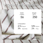 Nylon Fabric Factory - 250GSM Stripe Pattern Blended