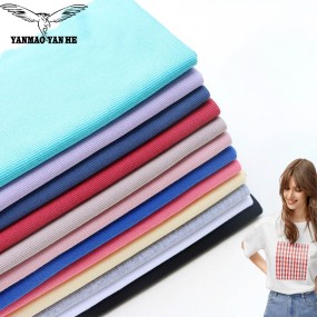 Knitted Ribbed Fabric Factory - 150D Polyester 2x2 Elastic