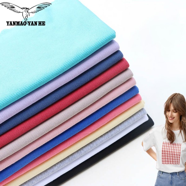 Knitted Ribbed Fabric Factory - 150D Polyester 2x2 Elastic