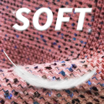 Tweed Fabric Manufacturer - Polyester Wool Blend Pink