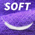 Tweed Fabric Manufacturer - 370GSM Purple Solid Polyester