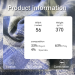 Woven Fabric Manufacturer - 370GSM Twill Stretch Plaid