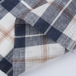 Plaid Linen Fabric Manufacturer - 100% Linen 150GSM Check