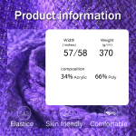 Tweed Fabric Manufacturer - 370GSM Purple Solid Polyester