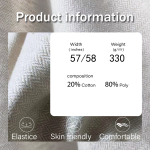 Herringbone Fabric Supplier - 330GSM Rayon Linen Spandex