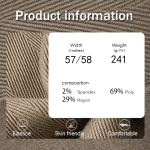 Recycled Fabric Factory - 241GSM Blended Woven Stretch