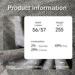 Herringbone Fabric Manufacturer - 255GSM Spandex Polyester Viscose