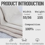 Stripe Linen Fabric Manufacturer - 155GSM Yarn Dyed Lightweight