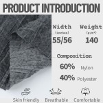 Faux Linen Fabric Factory - 140GSM Nylon Polyester Plain