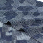 Jacquard Denim Supplier - Twill Washed Plaid Pattern