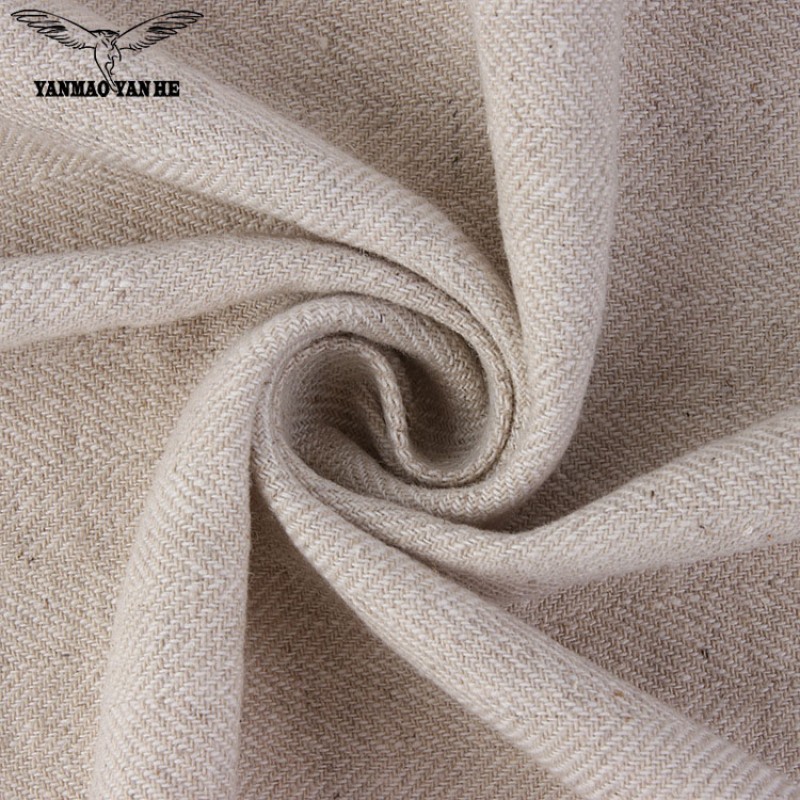 Herringbone Fabric Supplier - 210GSM Linen Cotton Solid