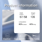 Polyester Cotton Fabric Factory - 135GSM Twill Stripe Blended