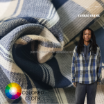 Plaid Fabric Manufacturer - 340GSM Rayon Polyester Soft