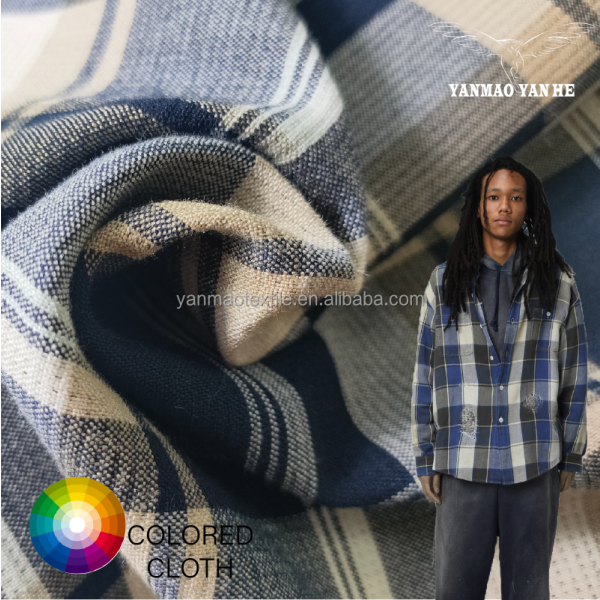 Plaid Fabric Manufacturer - 340GSM Rayon Polyester Soft