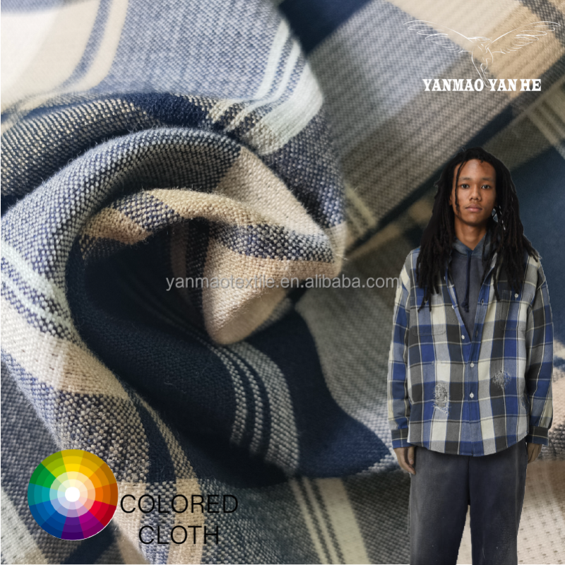 Plaid Fabric Manufacturer - 340GSM Rayon Polyester Soft