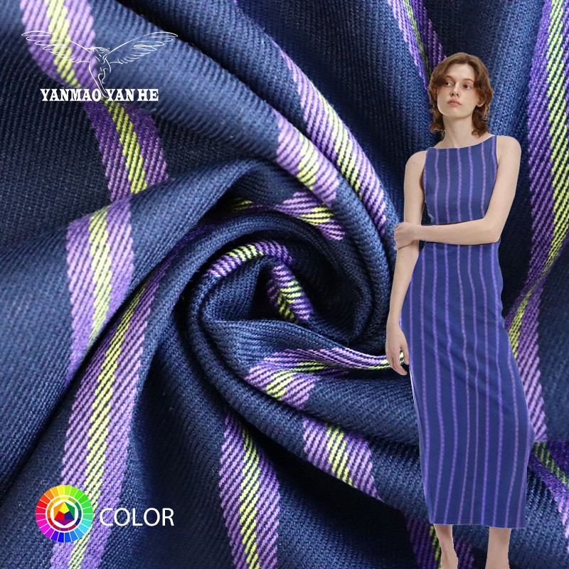 Polyester Fabric Factory - 230GSM Blended Yarn Dyed