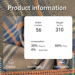 Stretch Fabric Supplier - 310GSM Spandex Polyester Rayon