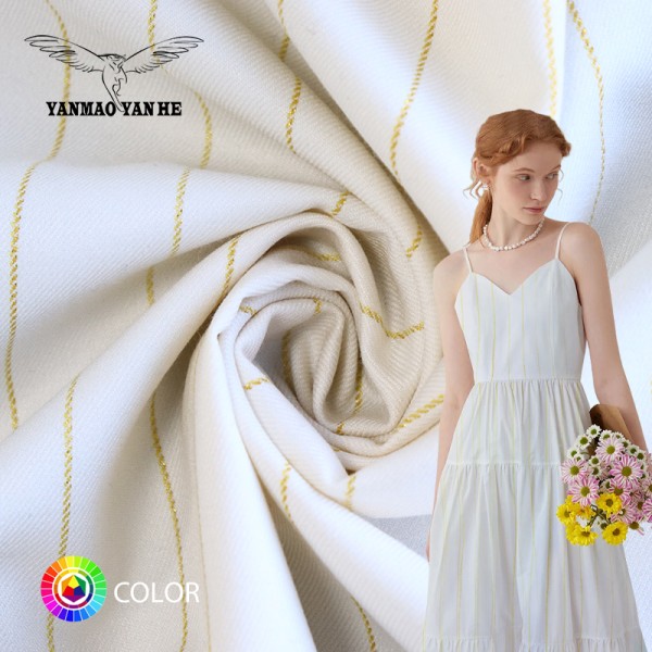 Stretch Material Manufacturer - 243GSM Yarn Dyed Woven