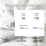 Tension Fabric Manufacturer - 128GSM White Polyester Cotton