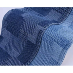 Jacquard Denim Supplier - Twill Washed Plaid Pattern