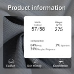 Recycling Fabric Supplier - 275GSM Black Blended Yarn