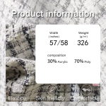 Tweed Fabric Supplier - Poly Thick Woolen Coat