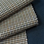 TR Fabric Supplier - Polyester Rayon Houndstooth Soft