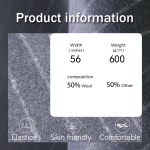 Woolen Fabric Supplier - 600GSM Heavyweight Soft Solid