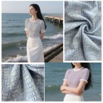Stretch Fabric Factory - Knitted Striped Polyester Viscose