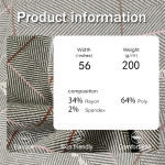 Stretch Fabric Factory - 200GSM Spandex Polyester Rayon