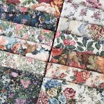 Blended Fabric Factory - Vintage Floral Jacquard Woven
