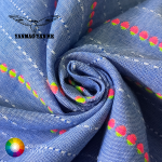 Polyester Cotton Fabric Manufacturer - 96GSM Twill Stripe Blended
