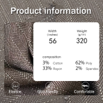 Recycled Fabric Manufacturer - 320GSM Spandex Polyester Cotton