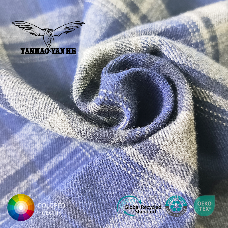 Woven Fabric Manufacturer - 370GSM Twill Stretch Plaid