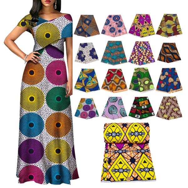 African Fabric Manufacturer - Double-Sided Geometric Batik