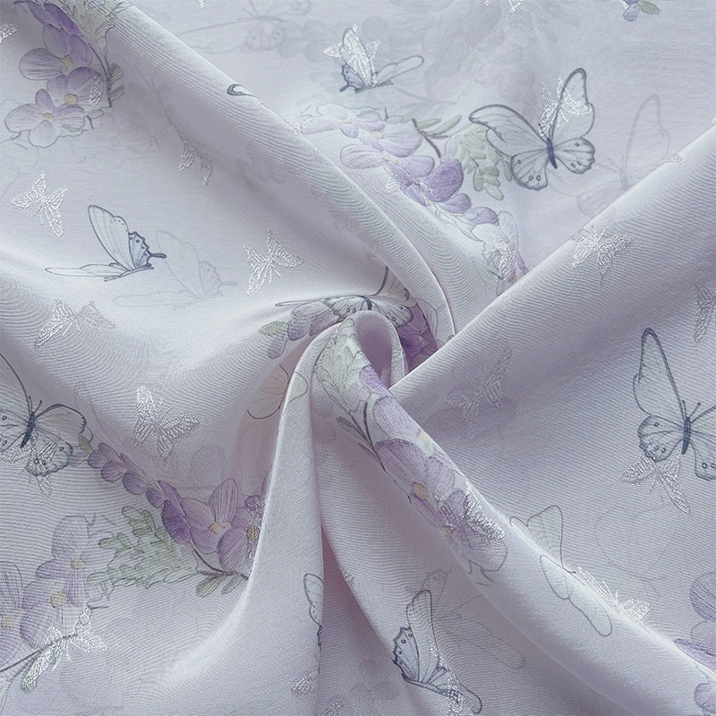 Butterfly Jacquard Fabric Manufacturer - Rayon Viscose Knitted