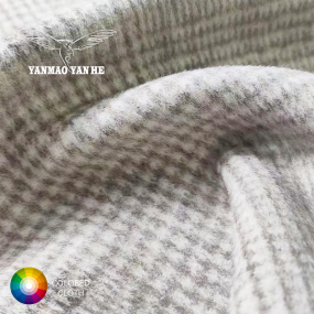 Wool Fabric Supplier - 590GSM Grey Striped Winter Coat
