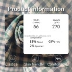 Plaid Fabric Factory - 270GSM Rayon Polyester Soft
