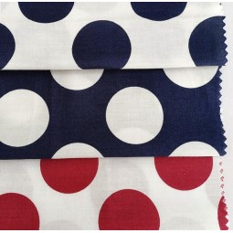 Organic Cotton Fabric Manufacturer - Big Polka Dots Woven