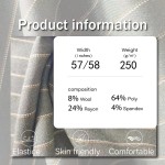 Suit Fabric Factory - 250GSM Rayon Poly Wool Stripe