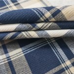 Plaid Fabric Manufacturer - 340GSM Rayon Polyester Soft