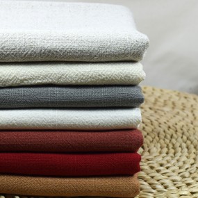 Bamboo Fabric Manufacturer - Cotton Linen Solid Retro
