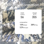 Fleece Fabric Factory - 355GSM Wool Acrylic Polyester