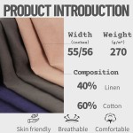 Twill Linen Fabric Manufacturer - 270GSM Soft Breathable