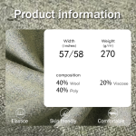 Viscose Fabric Supplier - 270GSM Polyester Wool Blended