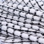 Jacquard Fabric Factory - 380GSM Cotton Jacquard White